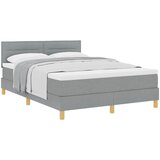  s opruga kutije Svijetlo siva 140 x 200 cm tkanina | shoptok.hr