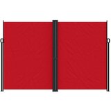  Zložljiva stranska tenda rdeča 220x600 cm | Shoptok.si