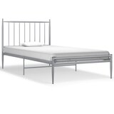 The Living Store Posteljni okvir siv kovinski 100x200 cm - Posteljni Okvir, (21526834) | Shoptok.si
