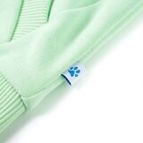  Dječja majica s kapuljačom i patentnim zatvaračem jarkozelena 92 | shoptok.hr