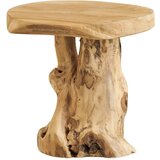 House Nordic Okrogla stranska mizica iz masivnega tika ø 40 cm Palena – | Shoptok.si