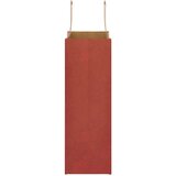  Papirnate vrećice 250 kom s ručkama crvene 21x11x31 cm | shoptok.hr