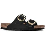 Birkenstock Natikači iz semiša ARIZONA BIG BUCKLE ženski, črna barva, 1023239