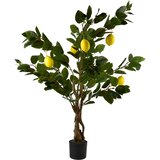 Mondex Umetno drevo limone plastika Viridis 130 cm zelena/rumena 1 kos, (5000208533) Cene