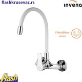  Zidna fleksibilna slavina za sudoperu - Invena Verso ⚪️ BELA | Eponuda.com