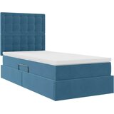  s madracem i skladištem Tamno plava 90 x 200 cm Baršun | shoptok.hr