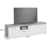 Mömax tv-element auris, bela, barva hrasta | Shoptok.si