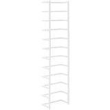 vidaXL Stojalo za brisače belo 24x12x96 cm jeklo | Shoptok.si