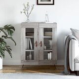 vidaXL Komoda siva sonoma 69,5x34x90 cm inženirski les | Shoptok.si