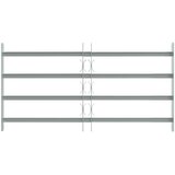  Sigurnosna rešetka za prozore s 4 poprečne šipke 3 kom. Srebrna 630-1140 mm | shoptok.hr