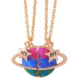 INF Puzzle ogrlica Friendship necklace 2 kom MultiColor, (21237734) Cene