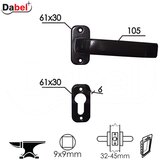 Dabel Kvaka rozeta za metalna vrata JACA CM 30/61/6/105/9 mm CIL DBP3 (0101904)