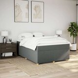 vidaXL Okvir kreveta s oprugama i madrac svjetlosivi 140x200cm tkanina | shoptok.hr