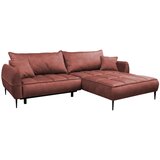 MID.YOU KOTNA SEDEŽNA GARNITURA, velur barve korale | Shoptok.si