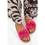 Boto Womens platform sandals with decorative flowers fuchsia Tessara u