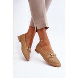 Boto Women's Flat Heel Moccasins with Decoration Camel Iluvana | Shoptok.si