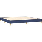 Krevet s oprugama i madracem plavi 200 x 200 cm od tkanine | Eponuda.ba