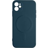 AVIZAR Magsafe iPhone 11 Silikonska fleksibilna notranja mehka torbica Mag Cover - polnocno modra, (20640356) | Shoptok.si