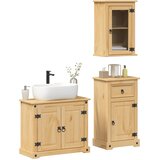  3-dijelni set kupaonskog namještaja Corona masivna borovina | shoptok.hr