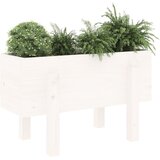  Vrtna sadilica bijela 62 x 30 x 38 cm od masivne borovine | Eponuda.com