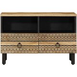 TV ormarić crni 70x33,5x46 cm Puno grubo drvo Mango | shoptok.hr