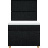 Box spring krevet s madracem crni 90x190 cm od tkanine | shoptok.hr