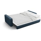 Cosmopolitan Design Temno modra raztegljiva sedežna garnitura s prostorom za shranjevanje 238 cm Belfast – | Shoptok.si
