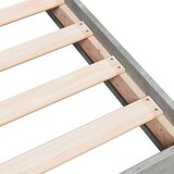  Okvir kreveta boja betona 100x200 cm od konstruiranog drva | shoptok.hr