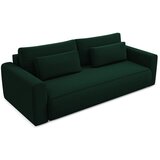Makamii Zelena žametna raztegljiva/s prostorom za shranjevanje sedežna garnitura 238 cm Kapua – | Shoptok.si