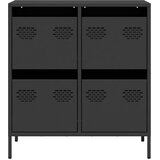  Komoda crna 68x39x73,5 cm hladno valjani čelik | shoptok.hr