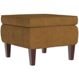 Furnova Stolček z lesenimi nogami rjav žamet, (21954401) | Shoptok.si