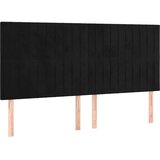  Krevet s oprugama i madracem crni 160x200 cm baršunasti | shoptok.hr