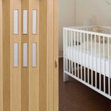  Harmonika vrata VIVALDI PIONEER GLASS 260 EURO OAK 84X203 CM | shoptok.hr