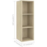  4-dijelni set TV ormarića boja hrasta sonome konstruirano drvo | shoptok.hr