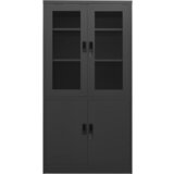 Furnova Pisarniška omara antracitna 90x40x180 cm jeklo, (21919640) | Shoptok.si