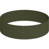 vidaXL Metalna sadilica Čelik/Maslinasta Čelik obložen prahom Ø 120 cm | shoptok.hr