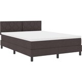 Box Postelja z vzmetnico z vzmetnico Temno rjava 140 x 190 cm blago, (5000128485) | Shoptok.si