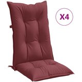  Jastuci za stolice 4 kom prošarano boja vina 120x50x7cm tkanine | shoptok.hr