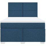  Krevet s oprugama i madracem plavi 160x200 cm od tkanine | shoptok.hr