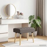  Klupa s utorima Sivosmeđa 60 x 40 x 45 cm Tkanina | shoptok.hr