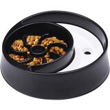  slow feeder činija za hranu i vodu crna 26x26x7 cm | ePonuda.com