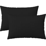  Presvlaka za jastuk 2 pcs HEERLEN Crna 30 x 50 cm | shoptok.hr