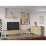 Marckeric Komoda u dekoru hrasta u prirodnoj boji 140x80x40 cm Daira – | shoptok.hr