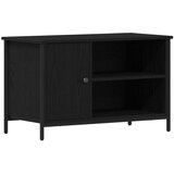 TV omarica Črna Oreh 80x40x50 cm Izdelano iz lesa in Jekla, (22012307) | Shoptok.si