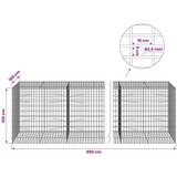  Gabion s žicom debljine 3 5 mm i mrežom 5x10 cm 900x100x100 cm - 100 cm 100 cm 900 cm | shoptok.hr