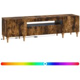  LED TV kabinet Dimljeni hrast Konstruirano drvo | shoptok.hr