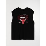 Sinsay Boxy majica s viskozom Chicago Bulls NBA | shoptok.hr