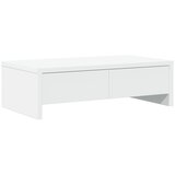  Stalak za monitor s ladicama bijeli 50 x 27 x 15 cm drveni | shoptok.hr