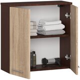 AKORD Fin Viseča Kopalniška Omarica, 2 Vrata, Wenge/Hrast Sonoma, (5000332704) | Shoptok.si
