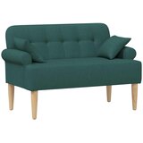  Ljubavni kauč s gumbima Tamnozelena 120 x 65 x 79 cm Tkanina | Eponuda.com
